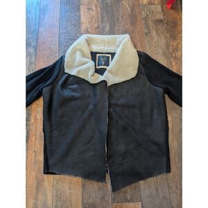 Cavalini Original Women's Black Sherpa-Lined Coat - Size 3X